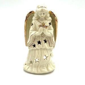 Christmas Angel Ceramic Votive Holder